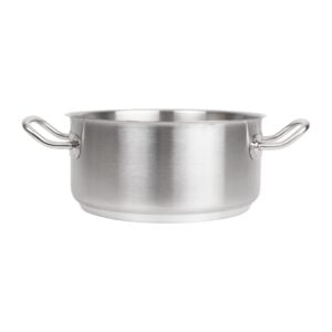 Vogue Stainless Steel Casserole Pan 24cm T149