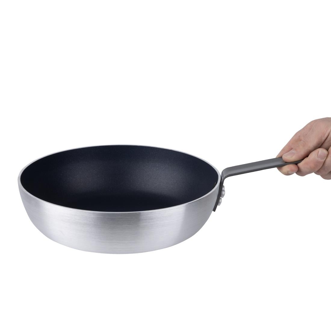 Vogue Aluminium Non-Stick Flared Induction Sauté Pan 28cm HT985 - Image 5