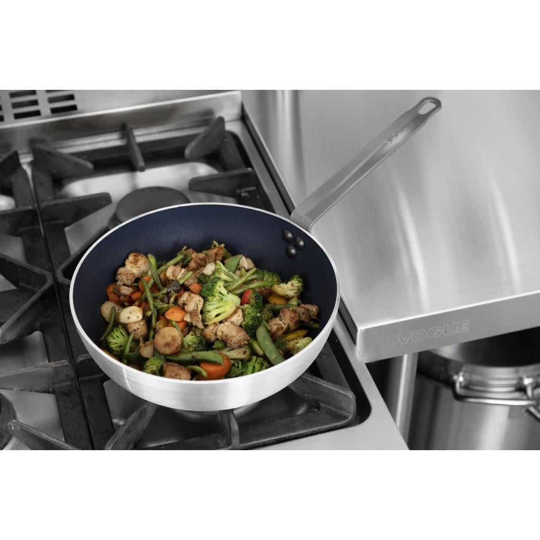 Vogue Aluminium Non-Stick Flared Induction Sauté Pan 28cm HT985 - Image 6