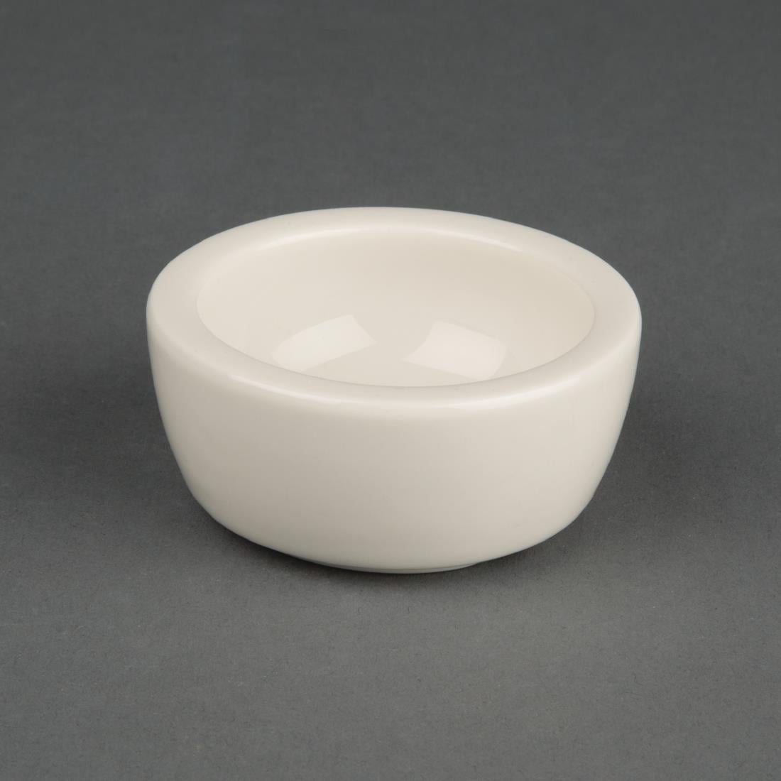 Olympia Ivory Butter Dishes 56mm (12 Pack) U151