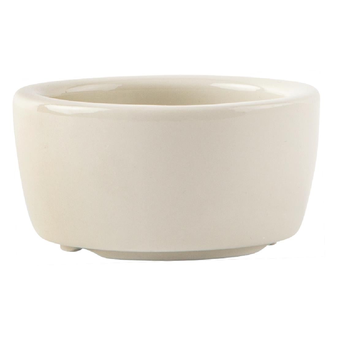 Olympia Ivory Butter Dishes 56mm (12 Pack) U151 - Image 3