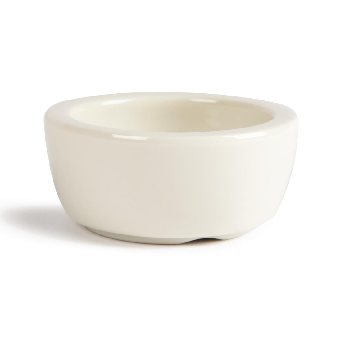 Olympia Ivory Butter Dishes 56mm (12 Pack) U151 - Image 2