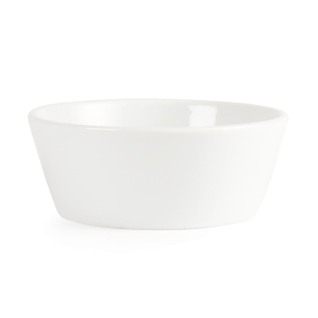 Olympia Whiteware Sloping Edge Bowls 120mm (12 Pack) U163 - Image 2