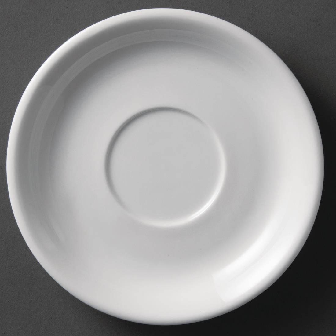 Olympia Whiteware Cappuccino Saucers 180mm (12 Pack) U828