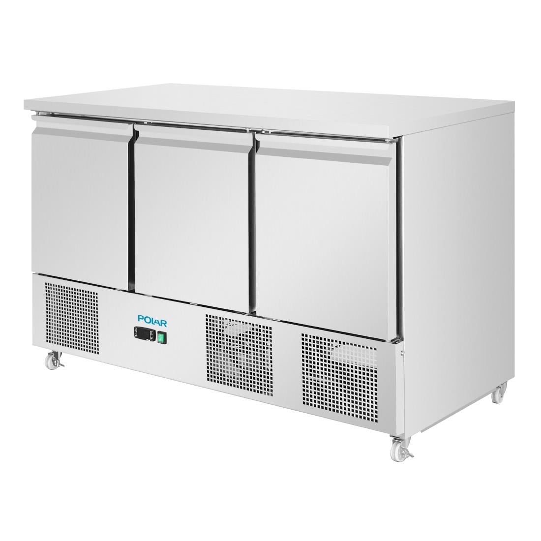 Polar U-Series Ventilated 3 Door Counter Fridge UA090