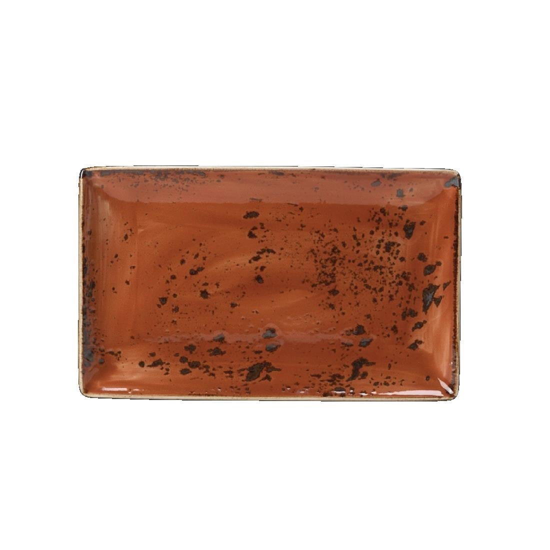 Steelite Craft Terracotta Rectangular Platters 270mm (6 Pack) V134