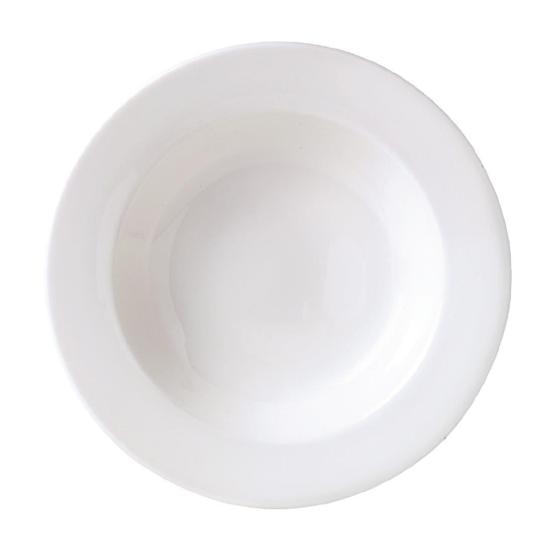 Steelite Monaco White Mandarin Soup Plates 222mm (24 Pack) V6872