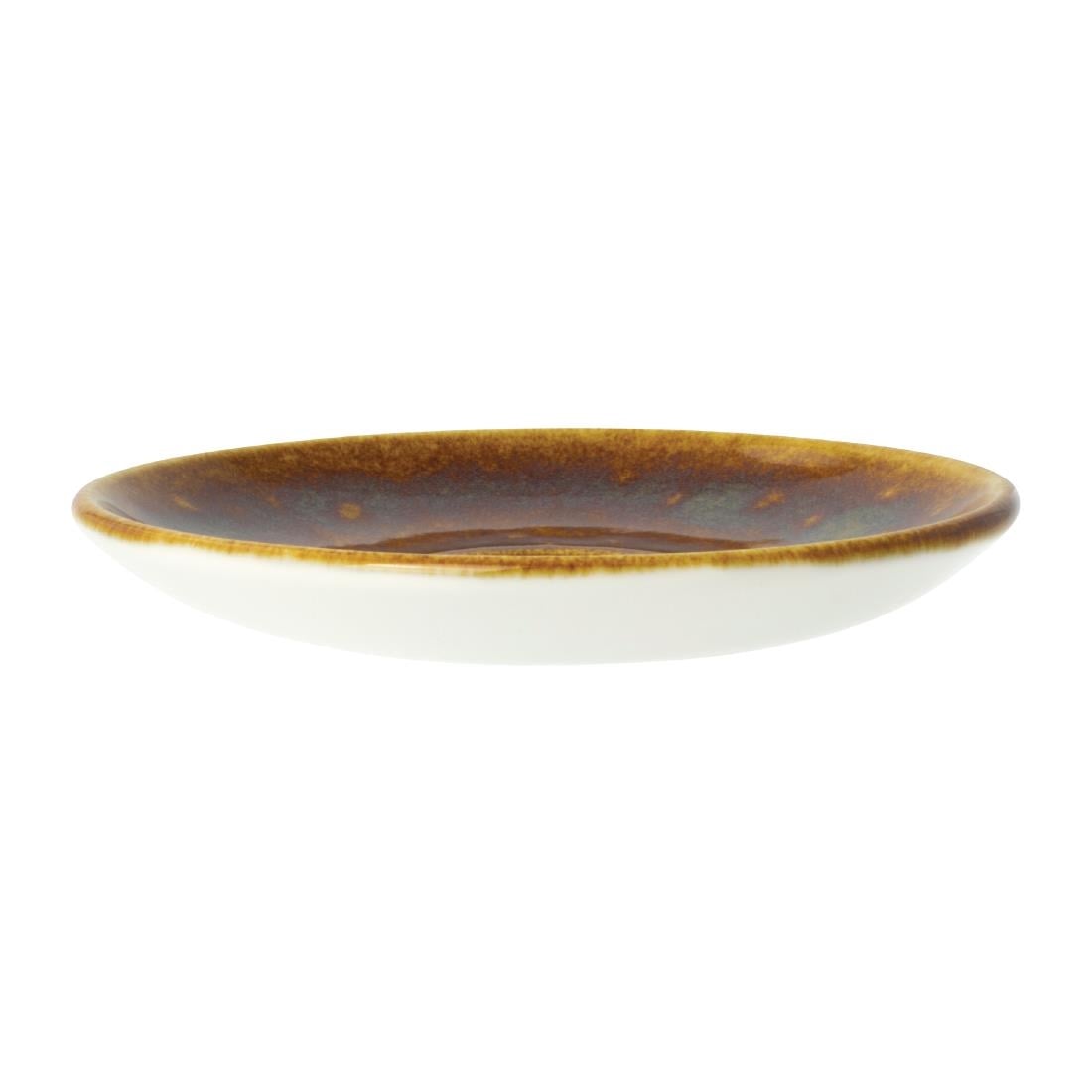 Steelite Vesuvius Amber Saucers 125mm (12 Pack) VV2422 - Image 2
