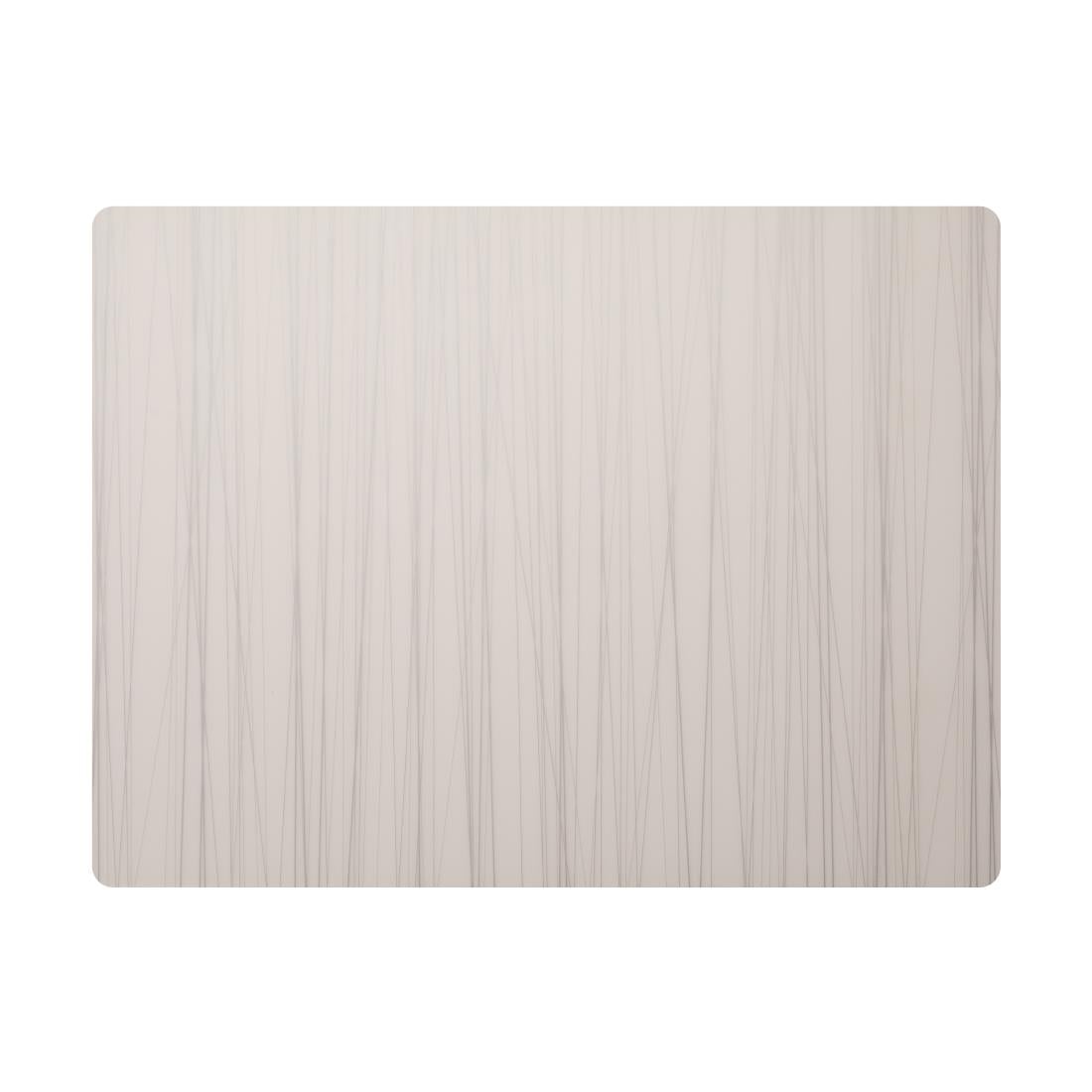Steelite Modern Twist Silicone Placemat Silver Stream 305x406mm (12 Pack) VV3425