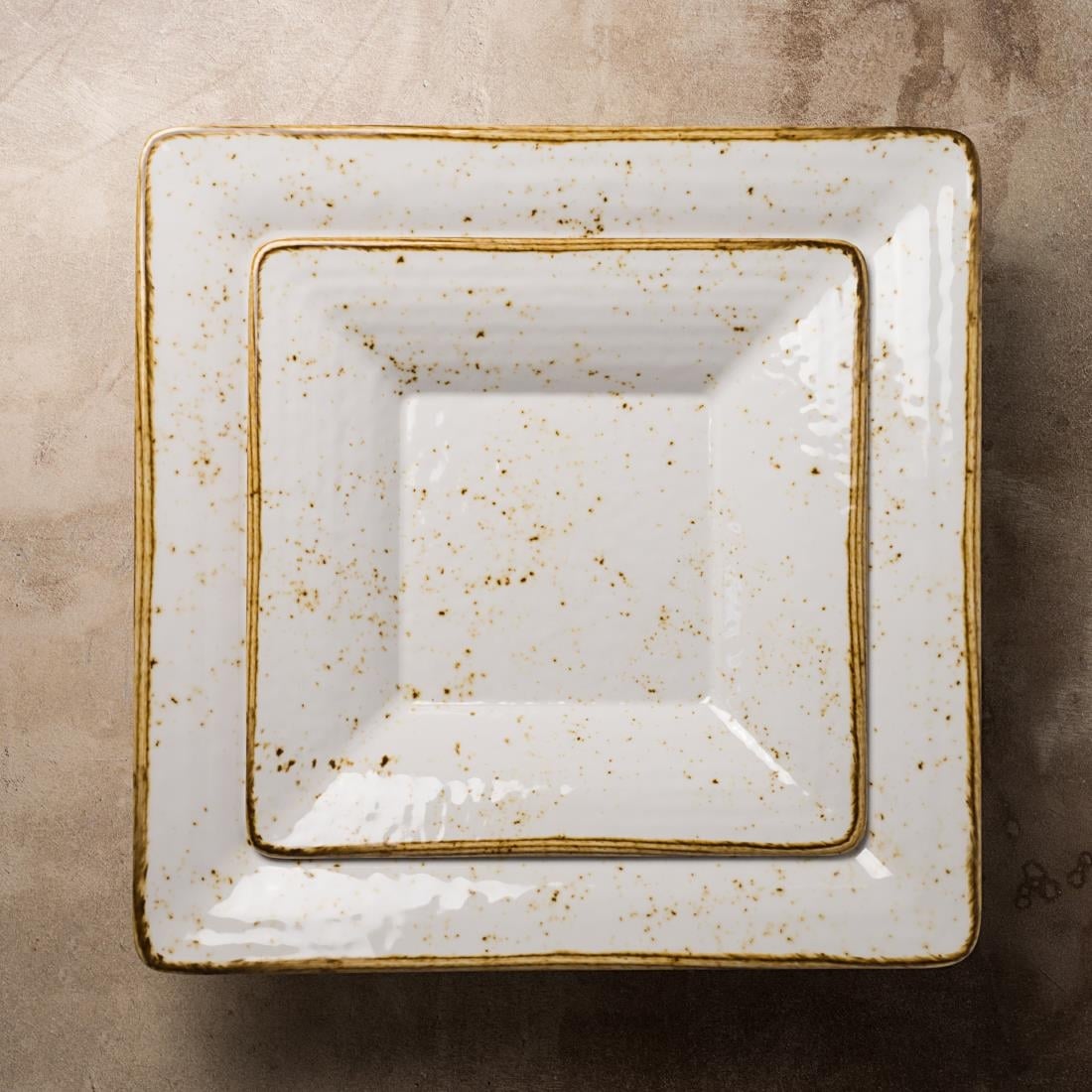 Steelite Craft White Buffet Square Pebble Bowls 381mm (3 Pack) VV3466 - Image 3