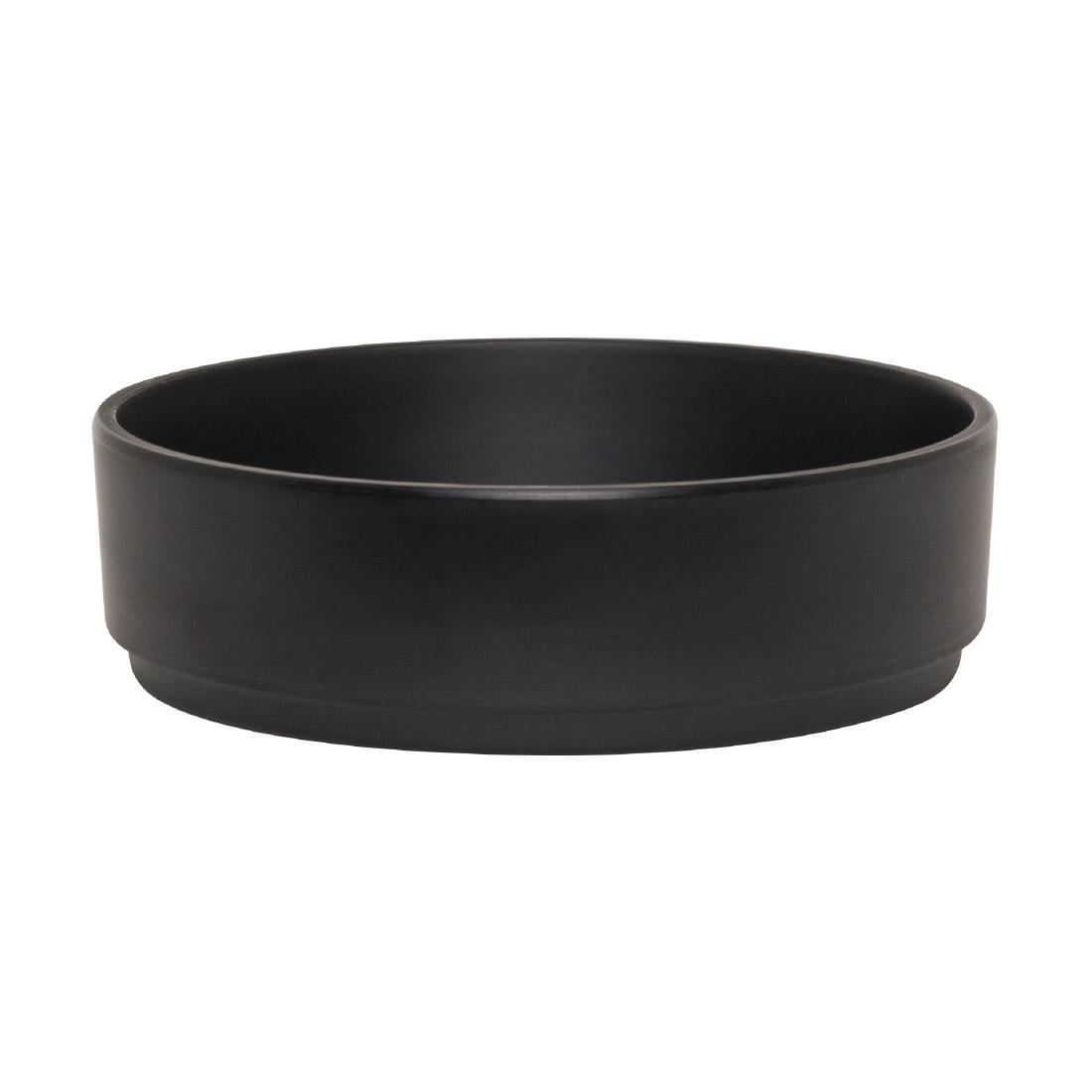 Steelite Cali Black Stack Bowls 159mm Dia 48mm H 590ml (6 Pack) (Direct) VV3577