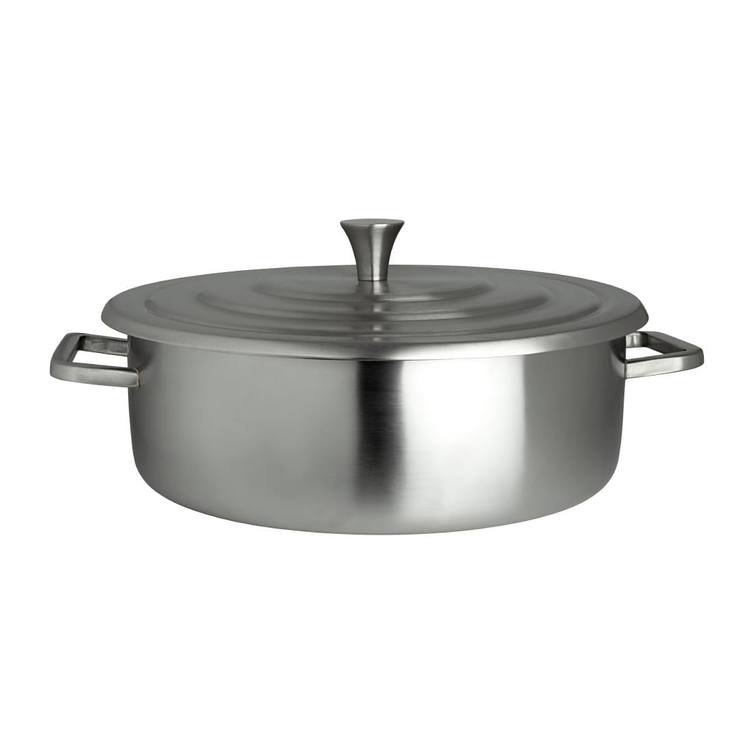 Steelite Creations Homestyle Brushed Stainless Round Chafer 3.8L VV3902