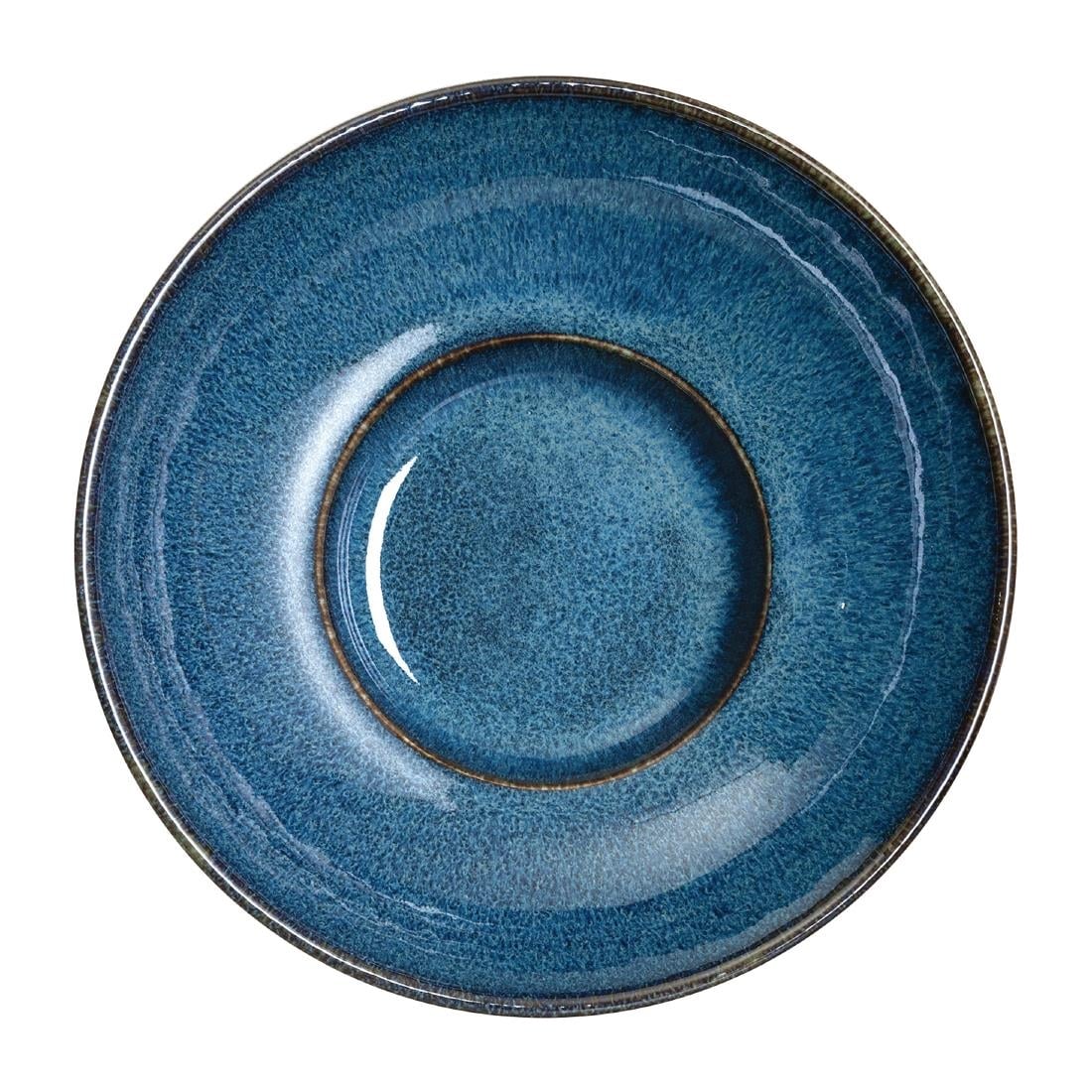 Rene Ozorio Wabi Sabi Rimmed Coupe Bowls Indigo 200mm 887ml (6 Pack) VV852