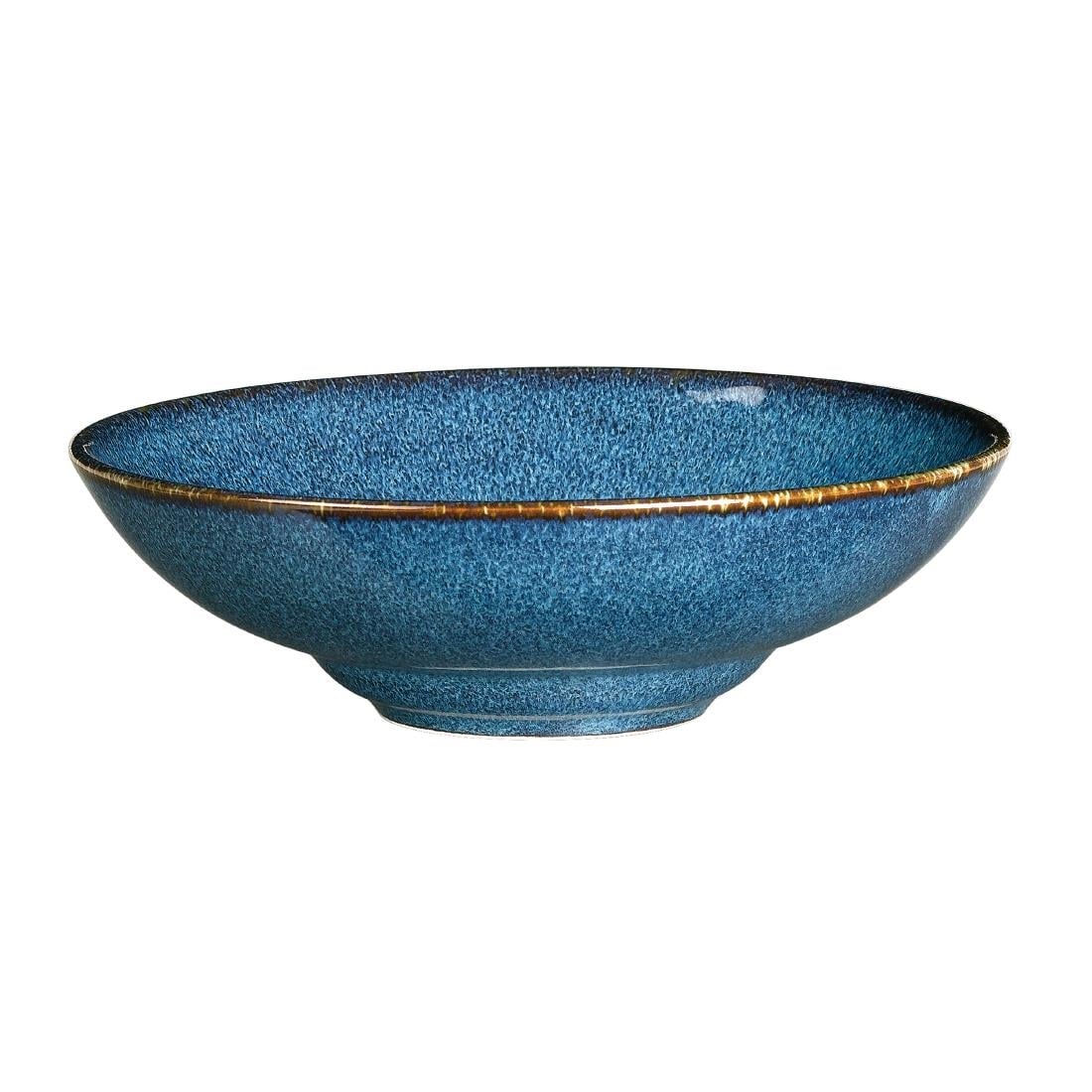 Rene Ozorio Wabi Sabi Rimmed Coupe Bowls Indigo 200mm 887ml (6 Pack) VV852 - Image 4