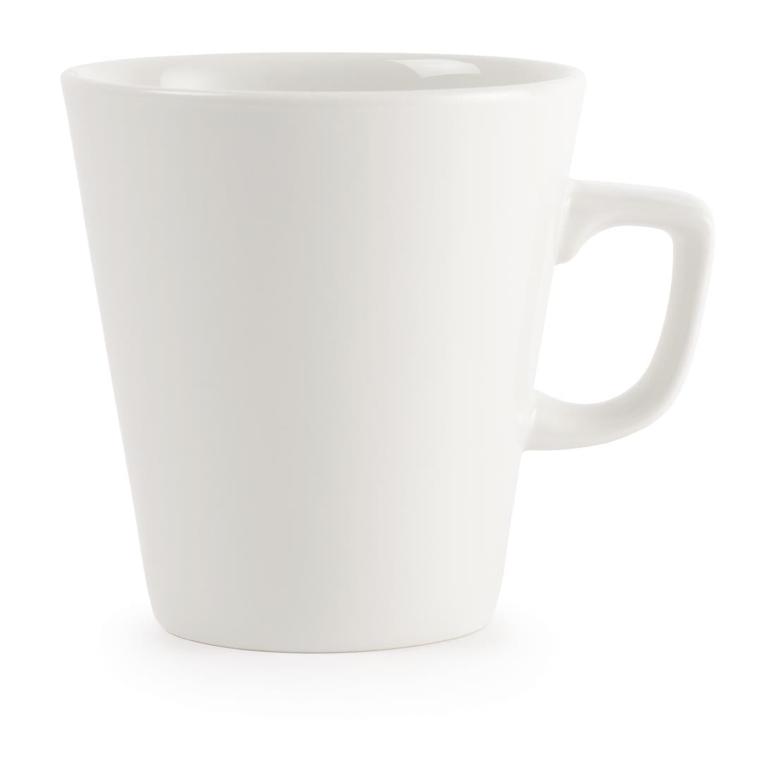 Churchill Plain Whiteware Cafe Latte Mugs 440ml (6 Pack) W003