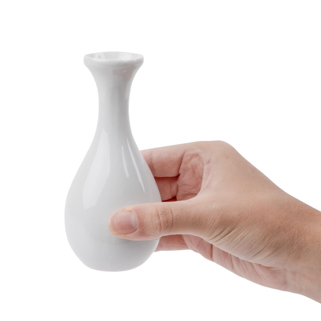 Olympia Whiteware Bud Vases 125mm (12 Pack) W437 - Image 6