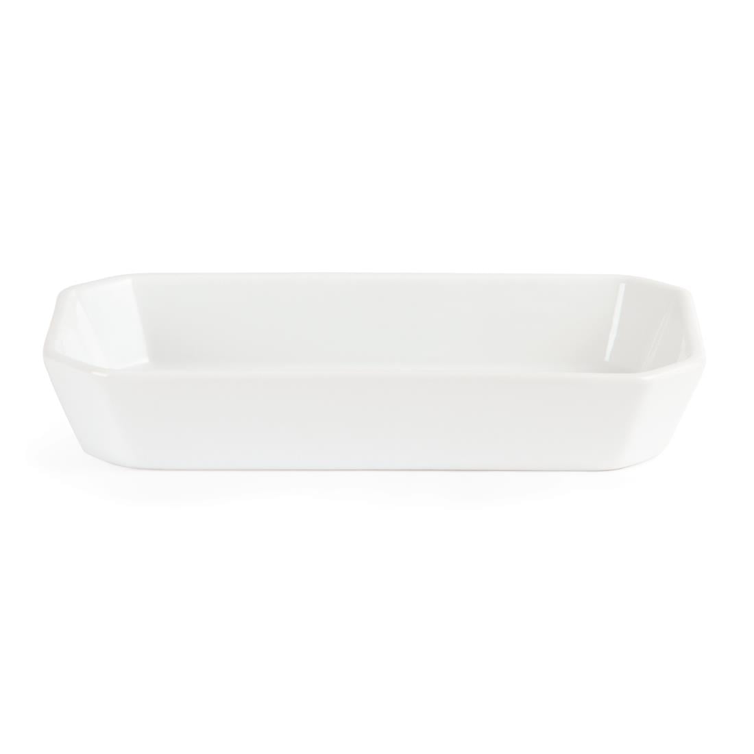 Olympia Whiteware Rectangular Hors d'Oeuvre Dishes 235x 122mm (6 Pack) W438 - Image 2