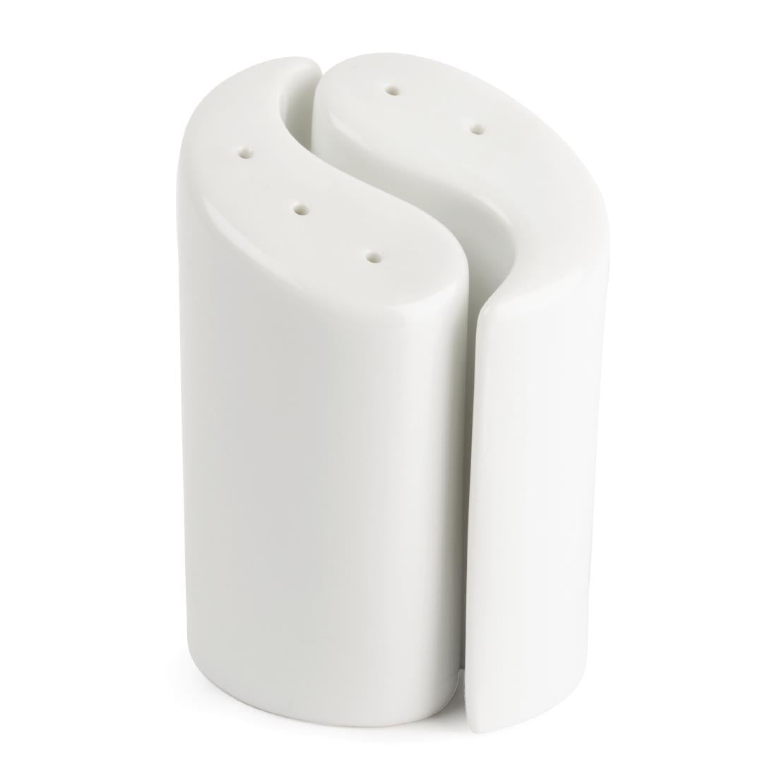 Olympia Whiteware Yin Yang Salt & Pepper Sets 95mm (12 Pack) Y107 - Image 2