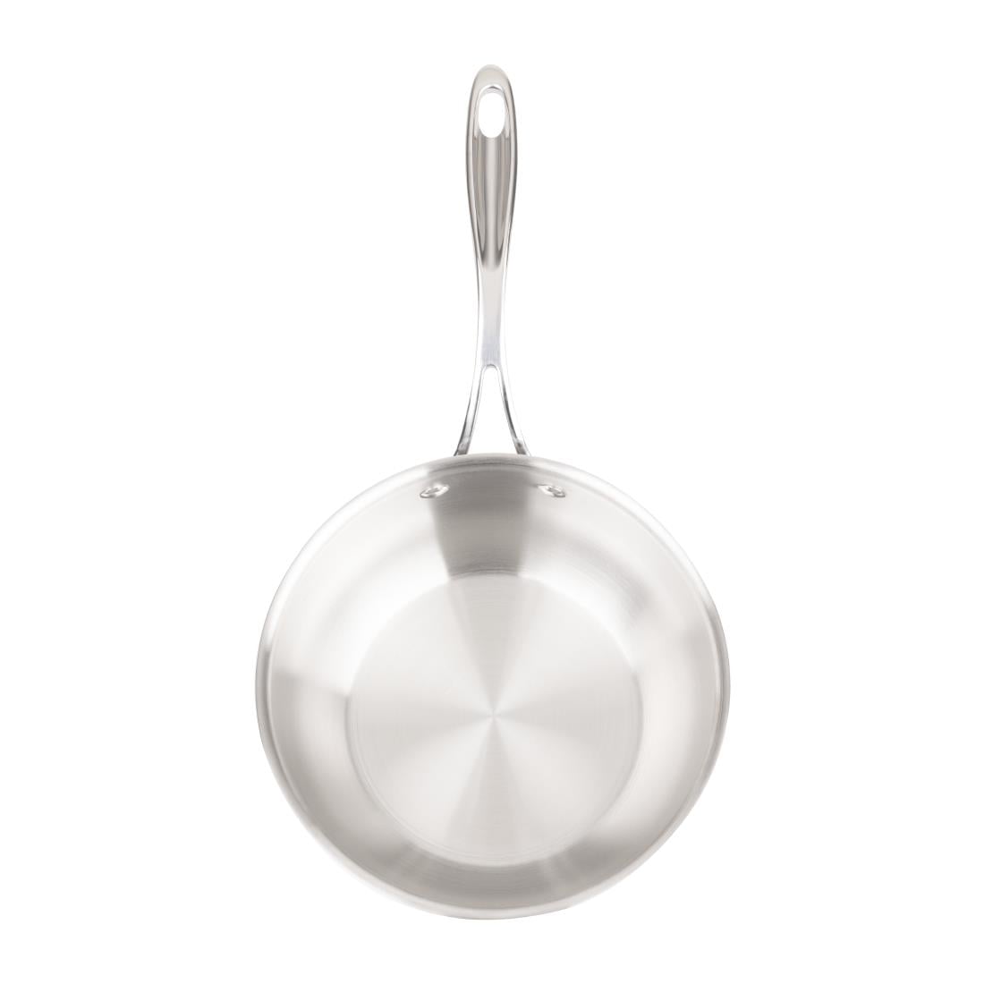 Vogue Stainless Steel and Aluminium Tri-Wall Flared Sauté Pan 20cm Y240 - Image 5