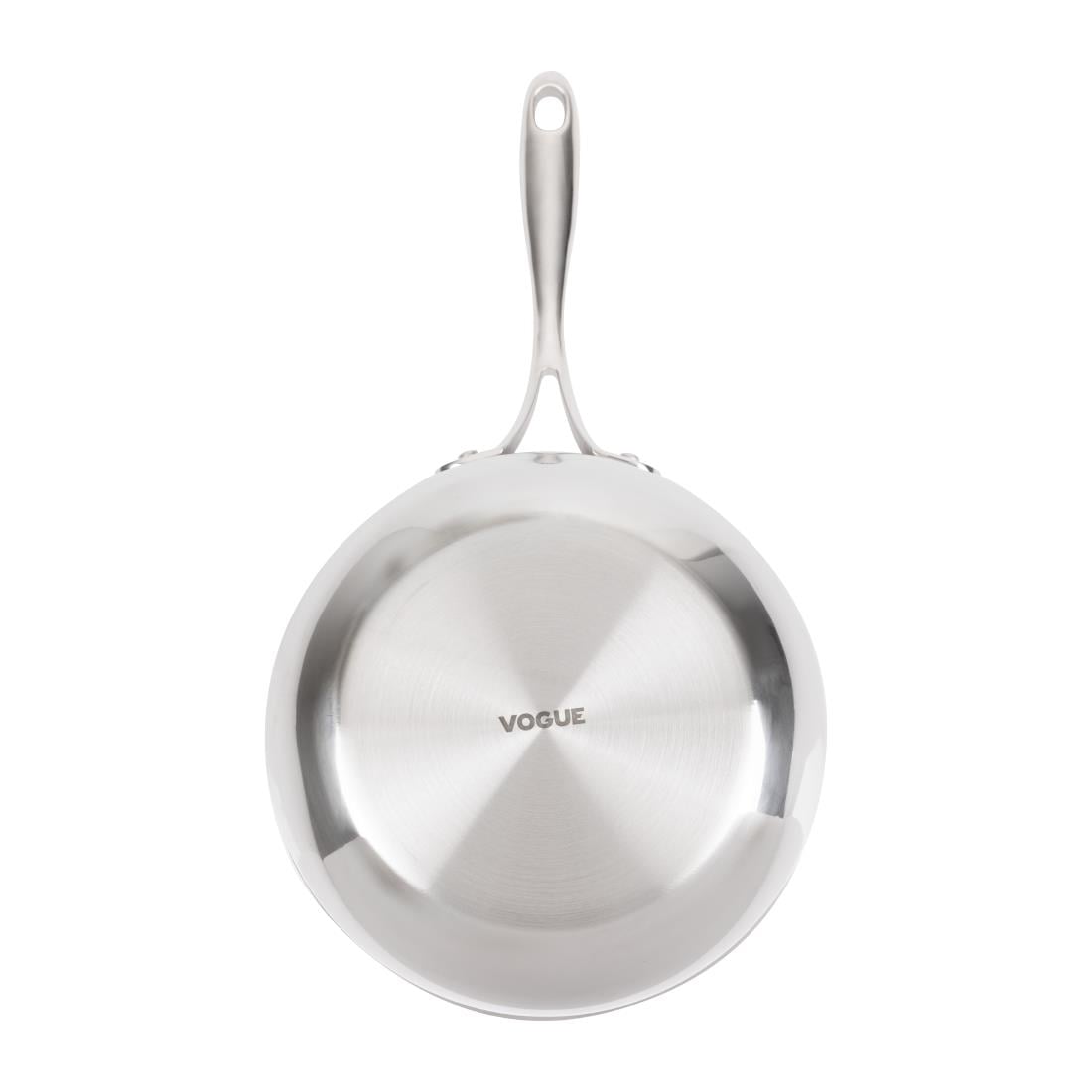 Vogue Stainless Steel and Aluminium Tri-Wall Flared Sauté Pan 20cm Y240 - Image 6