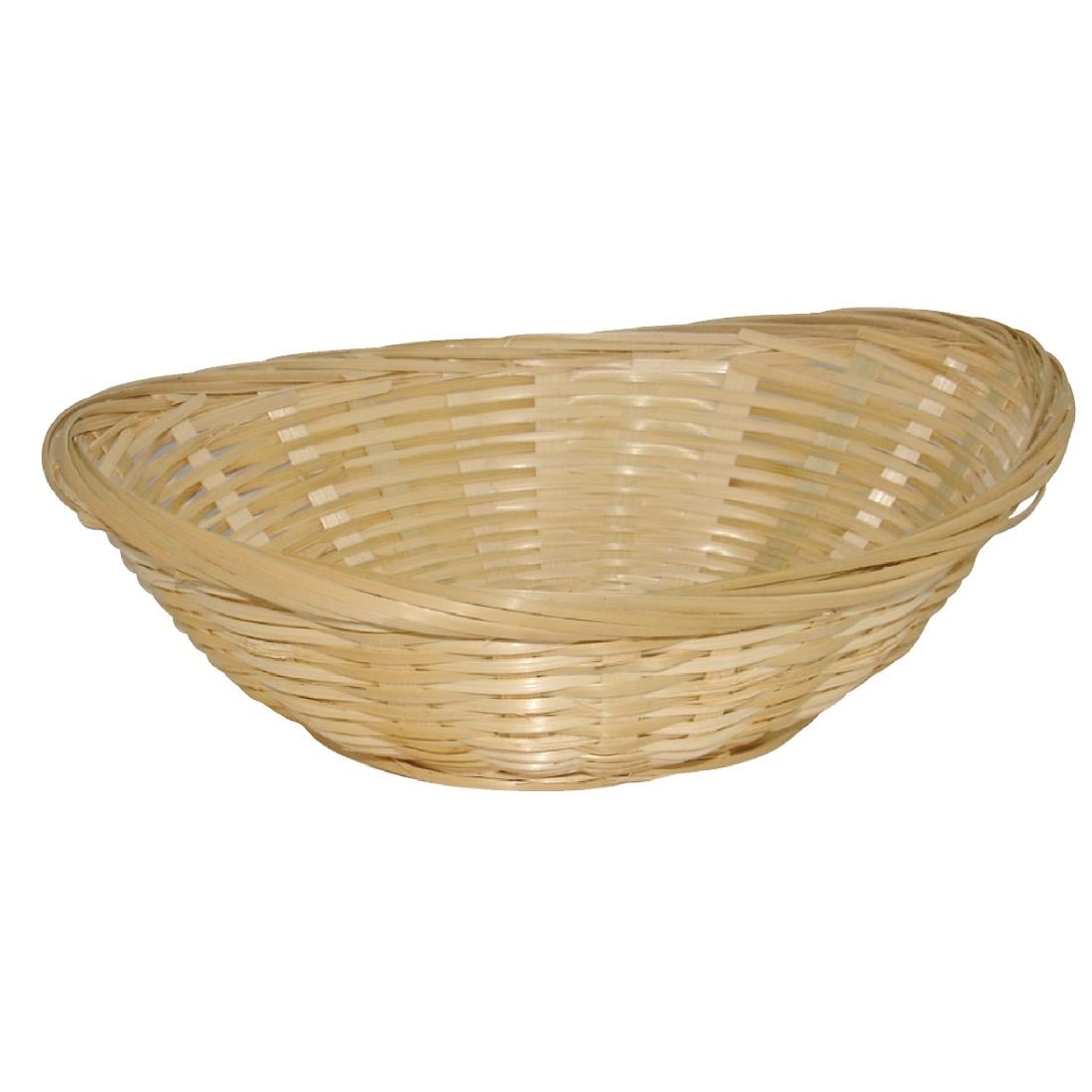Olympia Wicker Oval Bread Baskets (6 Pack) Y571