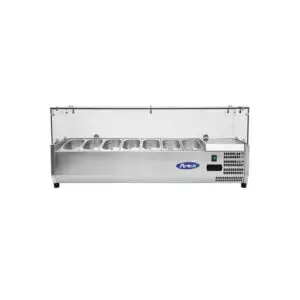 Atosa VRX1500/330 Glass Screen Countertop Topping Unit 7 x 1/4GN