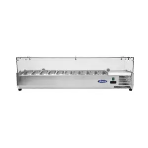 Atosa VRX2000/330 Glass Screen Countertop Topping Unit 10 x 1/4GN
