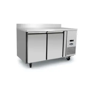 Atosa EPF3422HDSB 2 Door Refrigerated Table with Splash Back