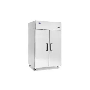 Atosa YBF9218GR Slimline Upright Double Door Fridge