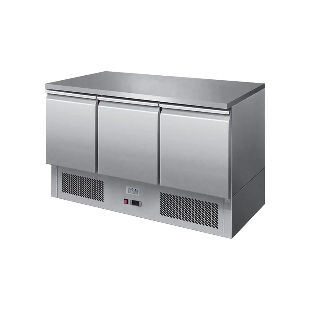 Ice-A-Cool ICE3851GR 3 Door Counter Refrigerator 380 Litres