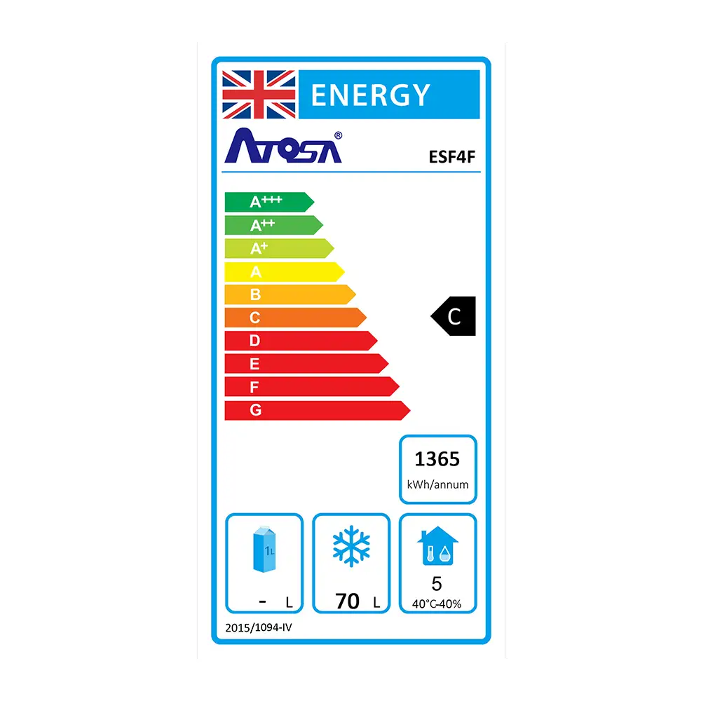 Atosa ESF4F Single Door Space Saving Counter Freezer - Image 3