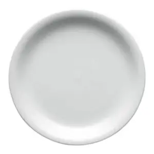 Superwhite Porcelain Round Narrow Rim Plate 26cm - BH580
