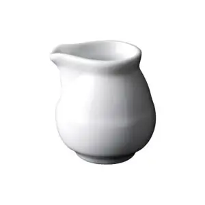 Superwhite Porcelain Unhandled Milk Jug 5cl 1.75oz - BH596