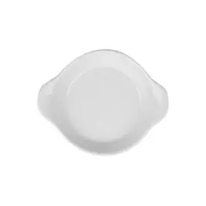Superwhite Porcelain Round Eared Dish 15cm - BH608