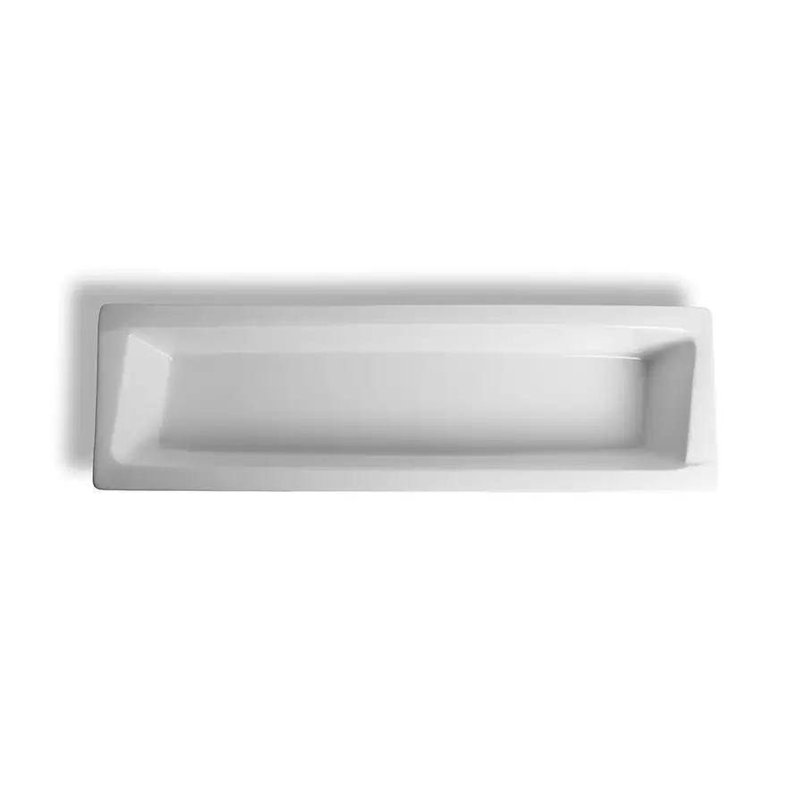 Crème Galerie Vitrified Porcelain White Gastronorm Dish 2/3 65mm Deep - BI346