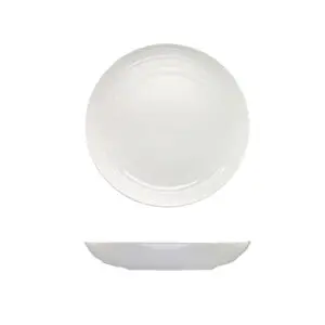 Artisan Crème Vitrified Fine China White Round Deep Coupe Bowl 25cm - BI850WH