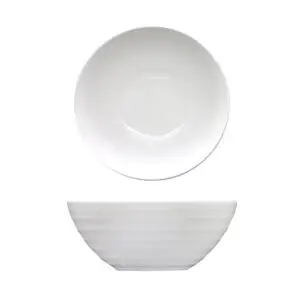 Artisan Crème Vitrified Fine China White Round Side Bowl 16cm - BI855WH