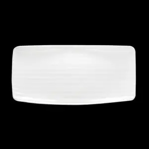 Artisan Crème Vitrified Fine China White Rectangular Platter 30x15 - BI859WH