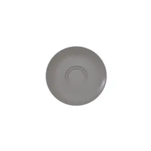 Artisan Pebble Vitrified Fine China Grey Round All for One Saucer 16cm - BI864GY
