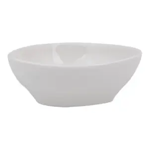 Artisan Crème Vitrified Fine China White Island Triangle Bowl 12cm - BK517WH