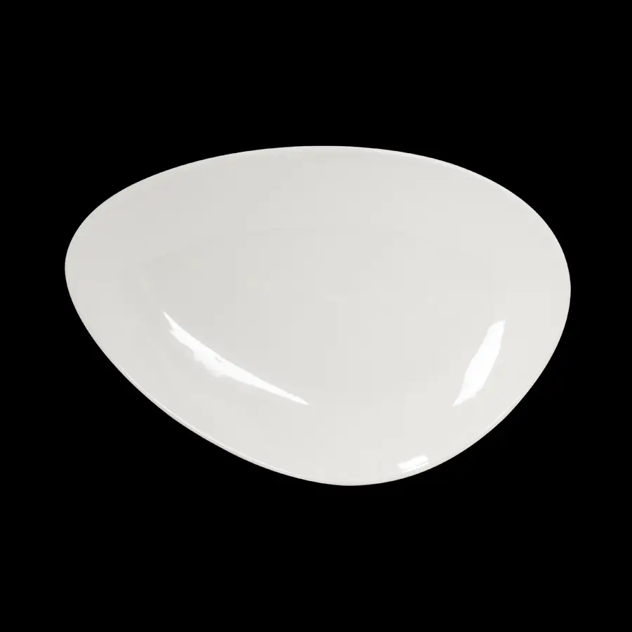 Artisan Crème Vitrified Fine China White Island Plate 33cm - BK526WH