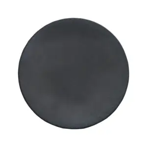 Artisan Andromeda Vitrified Stoneware Round Black Coupe Plate 21cm - BL101