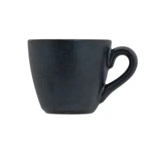 Artisan Andromeda Vitrified Stoneware Black Espresso Cup 3oz - BM946