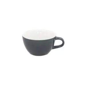 Superwhite Café Porcelain Grey Bowl Shaped Cup 23cl 8oz - BN394