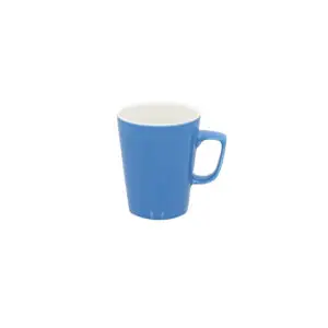 Superwhite Café Porcelain Sky Blue Latte Mug 28.5cl 10oz - BN422