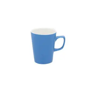 Superwhite Café Porcelain Sky Blue Latte Mug 34cl 12oz - BN423