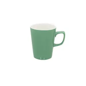 Superwhite Café Porcelain Sage Green Latte Mug 34cl 12oz - BN426