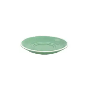 Superwhite Café Porcelain Sage Green Round Saucer 15.5cm - BN451