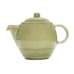 Artisan Heligan Vitrified Stoneware Green Teapot 18oz - BQ942