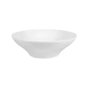 Ariane Point Vitrified Porcelain White Round Salad Bowl 21cm 8 1/4in - BT033